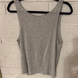 Women's Lightweight Gray Scoop Neck Tank Top